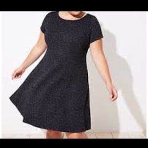 Loft plus size leopard dress